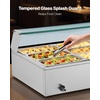 image:imageVEVOR Commercial Food Warmer 1500W Electric Stainless Steel Steam Food Warmer with Glass Cover 6 x 12 Size Pans Buffet Bain Marie with Soup amp Perforated Ladles for Catering Restaurant amp Party9x13Pan72QT