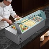 image:imageVEVOR Commercial Food Warmer 1500W Electric Stainless Steel Steam Food Warmer with Glass Cover 6 x 12 Size Pans Buffet Bain Marie with Soup amp Perforated Ladles for Catering Restaurant amp Party3622 x 1437 x 1516 in