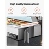image:imageVEVOR Commercial Food Warmer 1500W Electric Stainless Steel Steam Food Warmer with Glass Cover 6 x 12 Size Pans Buffet Bain Marie with Soup amp Perforated Ladles for Catering Restaurant amp Party9x13Pan72QT