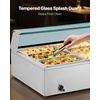 image:imageVEVOR Commercial Food Warmer 1500W Electric Stainless Steel Steam Food Warmer with Glass Cover 6 x 12 Size Pans Buffet Bain Marie with Soup amp Perforated Ladles for Catering Restaurant amp Party563 x 2244 x 1516 in