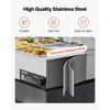 image:imageVEVOR Commercial Food Warmer 1500W Electric Stainless Steel Steam Food Warmer with Glass Cover 6 x 12 Size Pans Buffet Bain Marie with Soup amp Perforated Ladles for Catering Restaurant amp Party6x12Pan 72QT
