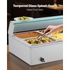 image:imageVEVOR Commercial Food Warmer 1500W Electric Stainless Steel Steam Food Warmer with Glass Cover 6 x 12 Size Pans Buffet Bain Marie with Soup amp Perforated Ladles for Catering Restaurant amp Party6x12Pan 72QT