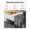 image:imageVEVOR Commercial Food Warmer 1500W Electric Stainless Steel Steam Food Warmer with Glass Cover 6 x 12 Size Pans Buffet Bain Marie with Soup amp Perforated Ladles for Catering Restaurant amp Party4x12Pan48QT