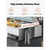 image:imageVEVOR Commercial Food Warmer 1500W Electric Stainless Steel Steam Food Warmer with Glass Cover 6 x 12 Size Pans Buffet Bain Marie with Soup amp Perforated Ladles for Catering Restaurant amp Party8x12Pan 96QT