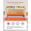 image:imageVEVOR Commercial Food Warmer 1500W Electric Stainless Steel Steam Food Warmer with Lid 4Pan Fast Heating Countertop Buffet Bain Marie with Soup amp Perforated Ladles for Catering Restaurant Party4x14Pan24QT
