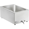 image:imageVEVOR Commercial Food Warmer 1500W Electric Stainless Steel Steam Food Warmer with Lid 4Pan Fast Heating Countertop Buffet Bain Marie with Soup amp Perforated Ladles for Catering Restaurant Party1Pan  24 Qt