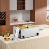 image:imageVEVOR Commercial Food Warmer 1500W Electric Stainless Steel Steam Food Warmer with Lid 4Pan Fast Heating Countertop Buffet Bain Marie with Soup amp Perforated Ladles for Catering Restaurant Party4x14Pan24QT