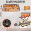 image:imageVEVOR Commercial Food Warmer 1500W Electric Stainless Steel Steam Food Warmer with Lid 4Pan Fast Heating Countertop Buffet Bain Marie with Soup amp Perforated Ladles for Catering Restaurant Party12x20 Full Pan with display
