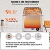 image:imageVEVOR Commercial Food Warmer 1500W Electric Stainless Steel Steam Food Warmer with Lid 4Pan Fast Heating Countertop Buffet Bain Marie with Soup amp Perforated Ladles for Catering Restaurant Party12x20 Full Pan with display