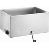 image:imageVEVOR Commercial Food Warmer 1500W Electric Stainless Steel Steam Food Warmer with Lid 4Pan Fast Heating Countertop Buffet Bain Marie with Soup amp Perforated Ladles for Catering Restaurant Party12x20 Full Pan with display