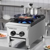 image:imageVEVOR Commercial Gas Stove with 6 Burners Propane and Natural Gas Countertop Cooking Stove Range Stainless Steel Gas Hot Plate Commercial Cooking Equipment for Restaurant 168000 BTU2 Burners