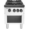 image:imageVEVOR Commercial Gas Stove with 6 Burners Propane and Natural Gas Countertop Cooking Stove Range Stainless Steel Gas Hot Plate Commercial Cooking Equipment for Restaurant 168000 BTU2 Burners
