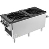 image:imageVEVOR Commercial Gas Stove with 6 Burners Propane and Natural Gas Countertop Cooking Stove Range Stainless Steel Gas Hot Plate Commercial Cooking Equipment for Restaurant 168000 BTU2 Burners