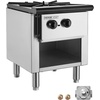 image:imageVEVOR Commercial Gas Stove with 6 Burners Propane and Natural Gas Countertop Cooking Stove Range Stainless Steel Gas Hot Plate Commercial Cooking Equipment for Restaurant 168000 BTU1 Burners