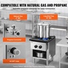 image:imageVEVOR Commercial Gas Stove with 6 Burners Propane and Natural Gas Countertop Cooking Stove Range Stainless Steel Gas Hot Plate Commercial Cooking Equipment for Restaurant 168000 BTU1 Burners