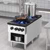 image:imageVEVOR Commercial Gas Stove with 6 Burners Propane and Natural Gas Countertop Cooking Stove Range Stainless Steel Gas Hot Plate Commercial Cooking Equipment for Restaurant 168000 BTU2 Burners