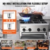 image:imageVEVOR Commercial Gas Stove with 6 Burners Propane and Natural Gas Countertop Cooking Stove Range Stainless Steel Gas Hot Plate Commercial Cooking Equipment for Restaurant 168000 BTU4 Burners