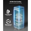 image:imageVEVOR Commercial Merchandiser Refrigerator 69 CUFT Glass Door Display Refrigerator Beverage Refrigerator Cooler Merchandiser with Adjustable Shelves Soft LED Light Customizable Lightbox Black