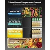 image:imageVEVOR Commercial Merchandiser Refrigerator 69 CUFT Glass Door Display Refrigerator Beverage Refrigerator Cooler Merchandiser with Adjustable Shelves Soft LED Light Customizable Lightbox Black