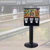 image:imageVEVOR Commercial Vending Machine Four Compartment Rotatable Gumball and Candy Dispenser Adjustable Height Coin Operated Candy Bank with Iron Stand for Business Toy Capsules Bouncy Balls Nut BlueBlack