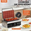 image:imageVEVOR Commercial Waffle Maker DualHead Round Waffle Baker Machine 2460W NonStick Stainless Steel Belgian Waffle Iron with Temp and Time Control Handle for Restaurant Bakery Snack Bar Family10Pcs