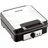 image:imageVEVOR Commercial Waffle Maker DualHead Round Waffle Baker Machine 2460W NonStick Stainless Steel Belgian Waffle Iron with Temp and Time Control Handle for Restaurant Bakery Snack Bar Family4Pcs Large