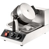 image:imageVEVOR Commercial Waffle Maker DualHead Round Waffle Baker Machine 2460W NonStick Stainless Steel Belgian Waffle Iron with Temp and Time Control Handle for Restaurant Bakery Snack Bar Family4Pcs