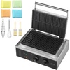 image:imageVEVOR Commercial Waffle Maker DualHead Round Waffle Baker Machine 2460W NonStick Stainless Steel Belgian Waffle Iron with Temp and Time Control Handle for Restaurant Bakery Snack Bar Family10Pcs