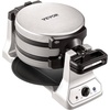 image:imageVEVOR Commercial Waffle Maker DualHead Round Waffle Baker Machine 2460W NonStick Stainless Steel Belgian Waffle Iron with Temp and Time Control Handle for Restaurant Bakery Snack Bar Family4Pcs2
