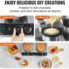 image:imageVEVOR Commercial Waffle Maker DualHead Round Waffle Baker Machine 2460W NonStick Stainless Steel Belgian Waffle Iron with Temp and Time Control Handle for Restaurant Bakery Snack Bar Family24Pcs