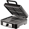 image:imageVEVOR Commercial Waffle Maker DualHead Round Waffle Baker Machine 2460W NonStick Stainless Steel Belgian Waffle Iron with Temp and Time Control Handle for Restaurant Bakery Snack Bar Family4Pcs Large