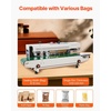 image:imageVEVOR Continuous Bag Band Sealing Machine 024047 in612 mm Seal Width Horizontal Band Sealer Machine with Digital Temperature Control Carbon Steel Bag Sealer for 00208 mm Plastic Bags FilmsInflation Function