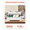 image:imageVEVOR Continuous Bag Band Sealing Machine 024047 in612 mm Seal Width Horizontal Band Sealer Machine with Digital Temperature Control Carbon Steel Bag Sealer for 00208 mm Plastic Bags FilmsCarbon Steel