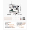 image:imageVEVOR Continuous Bag Band Sealing Machine 024047 in612 mm Seal Width Vertical Band Sealer Machine with Digital Temperature Control Stainless Steel Bag Sealer for 00208 mm Plastic Bags Films900MLS