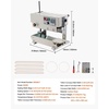 image:imageVEVOR Continuous Bag Band Sealing Machine 024047 in612 mm Seal Width Vertical Band Sealer Machine with Digital Temperature Control Stainless Steel Bag Sealer for 00208 mm Plastic Bags Films900MLP