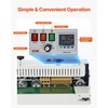 image:imageVEVOR Continuous Bag Band Sealing Machine 024047 in612 mm Seal Width Vertical Band Sealer Machine with Digital Temperature Control Stainless Steel Bag Sealer for 00208 mm Plastic Bags Films900MLP