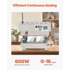 image:imageVEVOR Continuous Bag Band Sealing Machine 024047 in612 mm Seal Width Vertical Band Sealer Machine with Digital Temperature Control Stainless Steel Bag Sealer for 00208 mm Plastic Bags Films900MLS