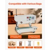 image:imageVEVOR Continuous Bag Band Sealing Machine 024047 in612 mm Seal Width Vertical Band Sealer Machine with Digital Temperature Control Stainless Steel Bag Sealer for 00208 mm Plastic Bags Films900MLP