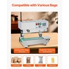image:imageVEVOR Continuous Bag Band Sealing Machine 024047 in612 mm Seal Width Vertical Band Sealer Machine with Digital Temperature Control Stainless Steel Bag Sealer for 00208 mm Plastic Bags Films900MLS