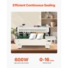image:imageVEVOR Continuous Bag Band Sealing Machine FR900K Band Sealer Machine with Digital Temperature Control Horizontal Bag Sealer for 002008 mm Plastic Bags Continuous Band Sealer wPrinting FunctionCount