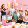 image:imageVEVOR Cotton Candy Machine Commercial 1000W Electric Candy Floss Maker Easy Use with 15 inch Stainless Steel Bowl and Sugar Scoop Makes Hard Candy for Home Kids Birthday Family Party PinkPinkStraight Surface