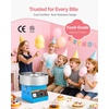 image:imageVEVOR Cotton Candy Machine Commercial 1000W Electric Candy Floss Maker Easy Use with 15 inch Stainless Steel Bowl and Sugar Scoop Makes Hard Candy for Home Kids Birthday Family Party PinkBlueSlant Surface