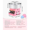 image:imageVEVOR Cotton Candy Machine Commercial 1000W Electric Candy Floss Maker Easy Use with 15 inch Stainless Steel Bowl and Sugar Scoop Makes Hard Candy for Home Kids Birthday Family Party PinkPinkSlant Surface