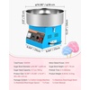 image:imageVEVOR Cotton Candy Machine Commercial 1000W Electric Candy Floss Maker Easy Use with 15 inch Stainless Steel Bowl and Sugar Scoop Makes Hard Candy for Home Kids Birthday Family Party PinkBlueSlant Surface