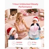 image:imageVEVOR Cotton Candy Machine Commercial 1000W Electric Candy Floss Maker Easy Use with 15 inch Stainless Steel Bowl and Sugar Scoop Makes Hard Candy for Home Kids Birthday Family Party PinkBlueSlant Surface