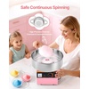 image:imageVEVOR Cotton Candy Machine Commercial 1000W Electric Candy Floss Maker Easy Use with 15 inch Stainless Steel Bowl and Sugar Scoop Makes Hard Candy for Home Kids Birthday Family Party PinkPinkStraight Surface