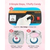 image:imageVEVOR Cotton Candy Machine Commercial 1000W Electric Candy Floss Maker Easy Use with 15 inch Stainless Steel Bowl and Sugar Scoop Makes Hard Candy for Home Kids Birthday Family Party PinkBlueSlant Surface