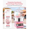 image:imageVEVOR Cotton Candy Machine Commercial 1000W Electric Candy Floss Maker Easy Use with 15 inch Stainless Steel Bowl and Sugar Scoop Makes Hard Candy for Home Kids Birthday Family Party PinkPinkSlant Surface