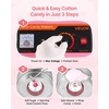 image:imageVEVOR Cotton Candy Machine Commercial 1000W Electric Candy Floss Maker Easy Use with 15 inch Stainless Steel Bowl and Sugar Scoop Makes Hard Candy for Home Kids Birthday Family Party PinkPinkSlant Surface
