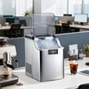 image:imageVEVOR Countertop Ice Maker 33 lbs per Day SelfCleaning Portable Machine with Scoop DrawerStyle Ice Access Nugget IceMaking Machine with Chewable ICES for Home Kitchen Office Bar amp PartySliver